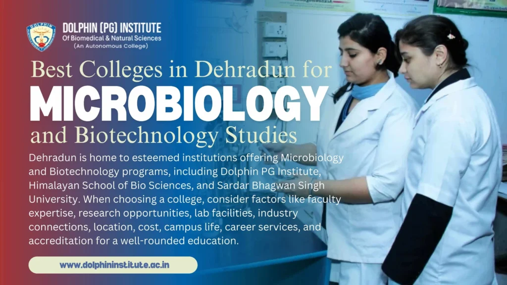 Best Colleges in Dehradun for Microbiology and Biotechnology Studies